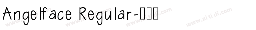 Angelface Regular字体转换